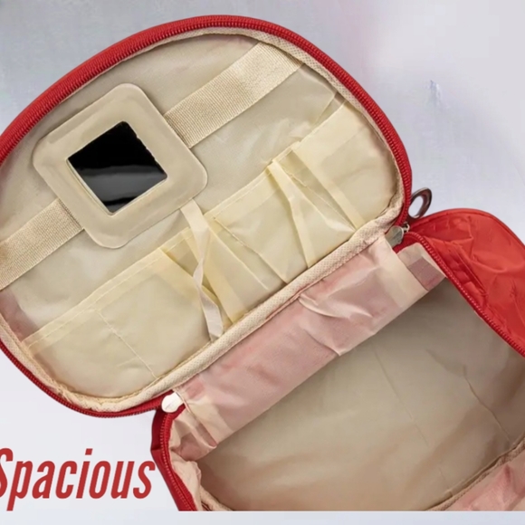 NEW!! KYLIE!!  Red Trendy Spacious Cosmetic Makeup Bag !! Make An Offer Today!! - Picture 6 of 13